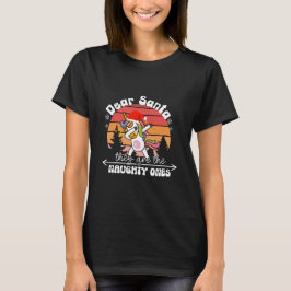  ダビング ユニコーン 楽しいクリスマス Tシャツ