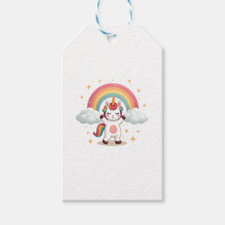ダビング ユニコーン Tシャツ - 面白い ダブ ダンス レインボー ギフトタグ