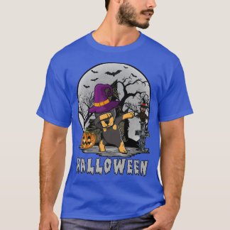 ダビング（犬）ドーベルマン・ピンシェルドッグウィッチハロウィンコスト Tシャツ