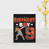 ダビングBysketbyllプレーヤー9歳の少年9歳のバート カード (黄色い花)