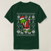 ダビングIguana醜いクリスマスセーターのグラフィック Tシャツ (デザイン正面)