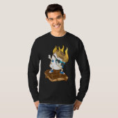 ダビングMarshmallowスモアーズクールキャンピングダンス Tシャツ (正面フル)