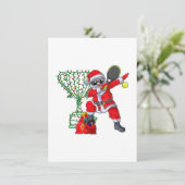 ダビングsanta tennisクリスマスクリスマスギフト男性 招待状 (スタンド正面)