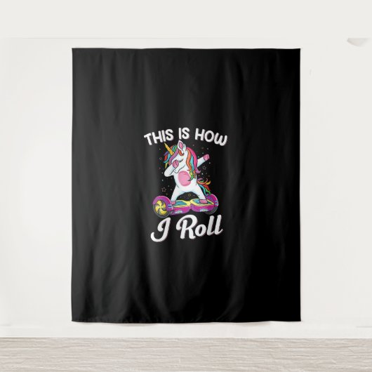 ダビングUnicornスケーター電気セルフバランシングホフ タペストリー (正面)