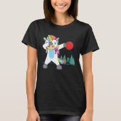 ダビングUnicornディスクゴルフプレーヤースポーツ愛好家T-Sh Tシャツ (正面)