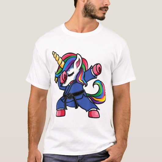 ダビングUnicornブラジル柔術ママTee BJJ Wo Tシャツ (正面)