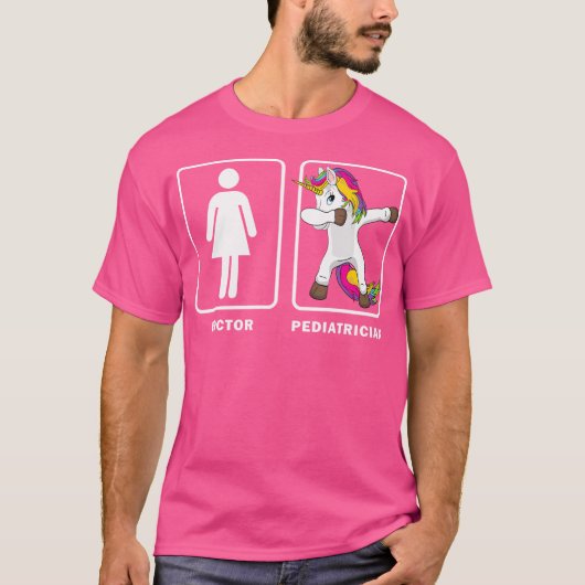 ダビングUnicorn医師vs小児科医シャツメディア Tシャツ (正面)
