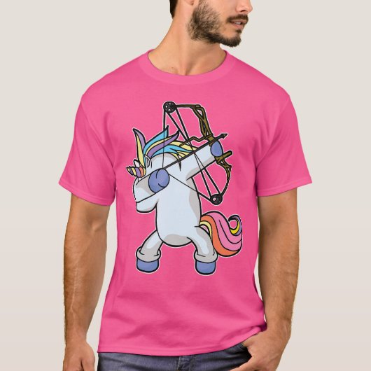 ダビングUnicorn射手アーチェリー弓矢 Tシャツ (正面)
