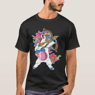 ダビングUnicorn射手Adcアーチェリおもしろいー弓矢 Tシャツ