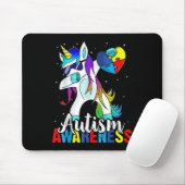 ダビングUnicorn自閉症意識キッズガールズボーイズB マウスパッド (マウス)