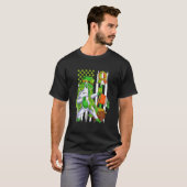 ダビングUnicorn Leprechaun St Patrick's Day Irish Tシャツ (正面フル)