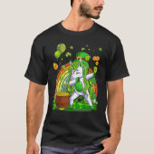 ダビングUnicorn Leprechaun St Patrick's Day Irish Tシャツ (正面)