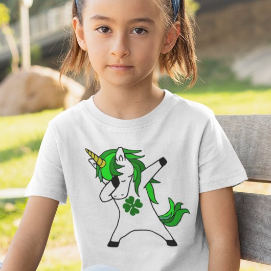 ダビングUnicorn St. Patrick's Day Green Shamrock Tシャツ