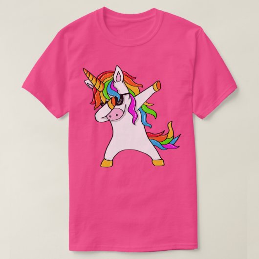 ダビングUnicorn Unicorn Dab Unicornプレゼント Tシャツ (デザイン正面)