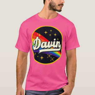 ダビンレインボーイン宇宙ヴィンテージスタイル Tシャツ