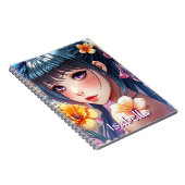 ダフかわいらしィルのアニメ女子パーソナライズされた ノートブック (右側)