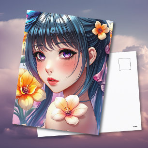 ダフかわいらしィルの女の子 保Touch ポストカード