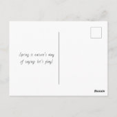 ダフよくはしゃぐルの間のアヒル ポストカード (裏面)