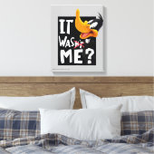 ダフィー・ダック™ - 私じゃなかった / 私だった キャンバスプリント (インサイチュ (寝室))