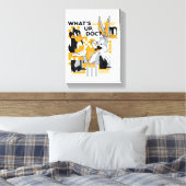 ダフィーDUCK™ & BUGSバニー™グリッチ キャンバスプリント (インサイチュ (寝室))