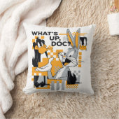 ダフィーDUCK™ & BUGSバニー™グリッチ クッション (ブランケット)