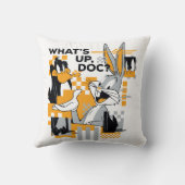 ダフィーDUCK™ & BUGSバニー™グリッチ クッション (裏面)