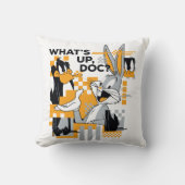 ダフィーDUCK™ & BUGSバニー™グリッチ クッション (正面)