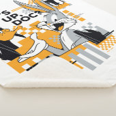 ダフィーDUCK™ & BUGSバニー™グリッチ シェルパブランケット (3/4)