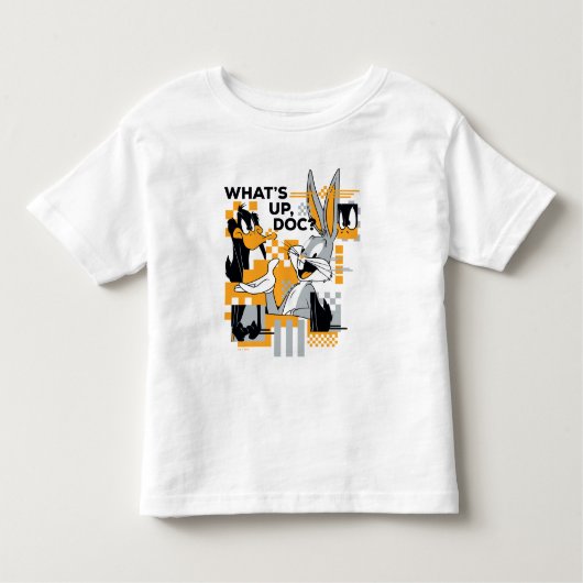 ダフィーDUCK™ & BUGSバニー™グリッチ トドラーTシャツ (正面)