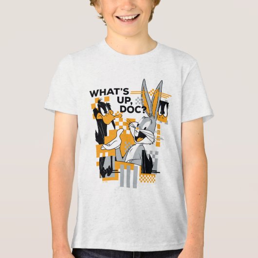 ダフィーDUCK™ & BUGSバニー™グリッチ トライブレンドTシャツ (正面)