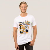 ダフィーDUCK™ & BUGSバニー™グリッチ トライブレンドＴシャツ (正面全面)