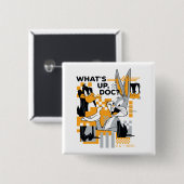 ダフィーDUCK™ & BUGSバニー™グリッチ 缶バッジ (正面&裏面)