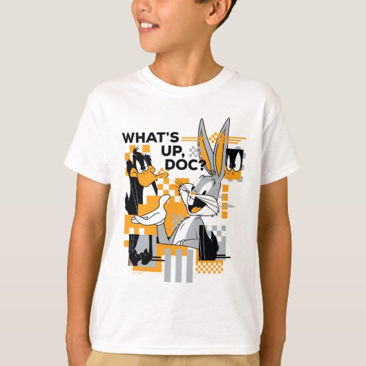 ダフィーDUCK™ & BUGSバニー™グリッチ Tシャツ (正面)