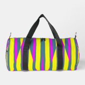 ダフェルバッグモダン、A色数々ののストライプパターンD ダッフルバッグ (裏面)