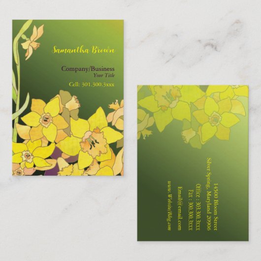 ダフエレガントィルお尻ファッション 名刺 (正面/裏面)