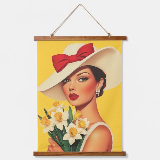 ダフエレガントィルの女性 吊り下げ型タペストリー (正面)