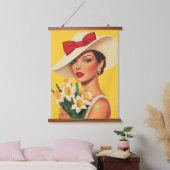 ダフエレガントィルの女性 吊り下げ型タペストリー (寝室)