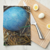 ダフォジルとブルーイースター卵 キッチンタオル (四つ折り)