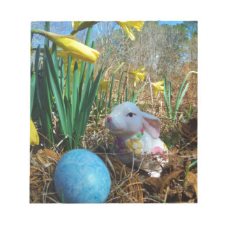 ダフォジルとブルーイースター卵 ノートパッド