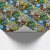 ダフォジルとブルーイースター卵 ラッピングペーパー (角)