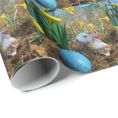 ダフォジルとブルーイースター卵 ラッピングペーパー (ロールコーナー)