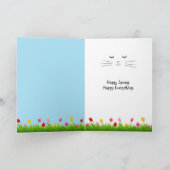 ダフォジルのチョコレート・イースター・バンニー シーズンカード (内部)