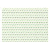 ダフォジルイエロエレガントモダンフローラ水色 テーブルクロス (正面(横))