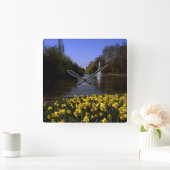 ダフォジルスセントジェームズパークロンドン スクエア壁時計 (ホーム)