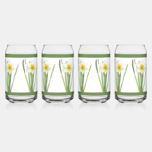 ダフォジルフローラ植物芸術 ガラス缶 (裏面)