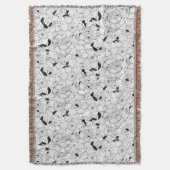 ダフォジル春花柄 スローブランケット (正面縦)