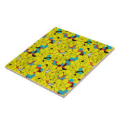 ダフォジル春花柄 タイル (側面)