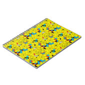 ダフォジル春花柄 ノートブック (左側)