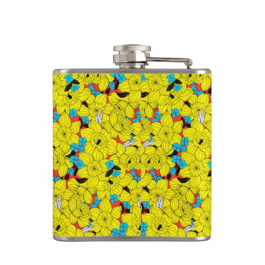 ダフォジル春花柄 フラスク (裏面)