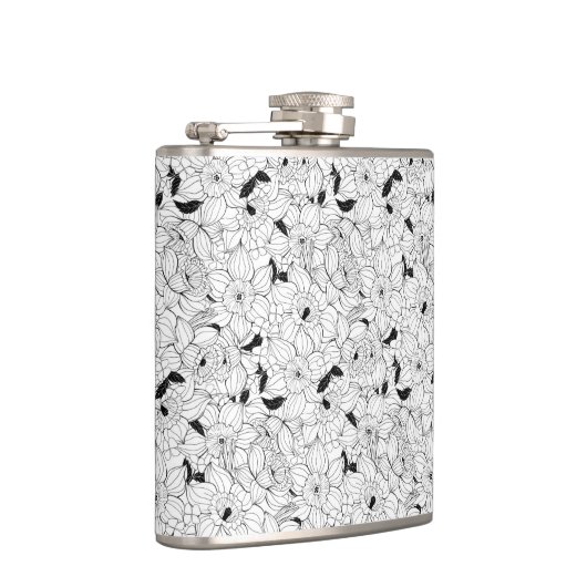 ダフォジル春花柄 フラスク (右)